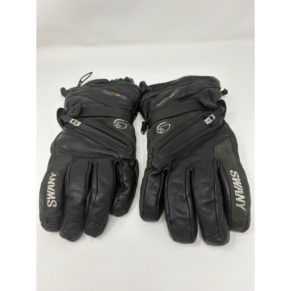 E7 Swany X-Cell Men's Gloves Black Leather Sz Large